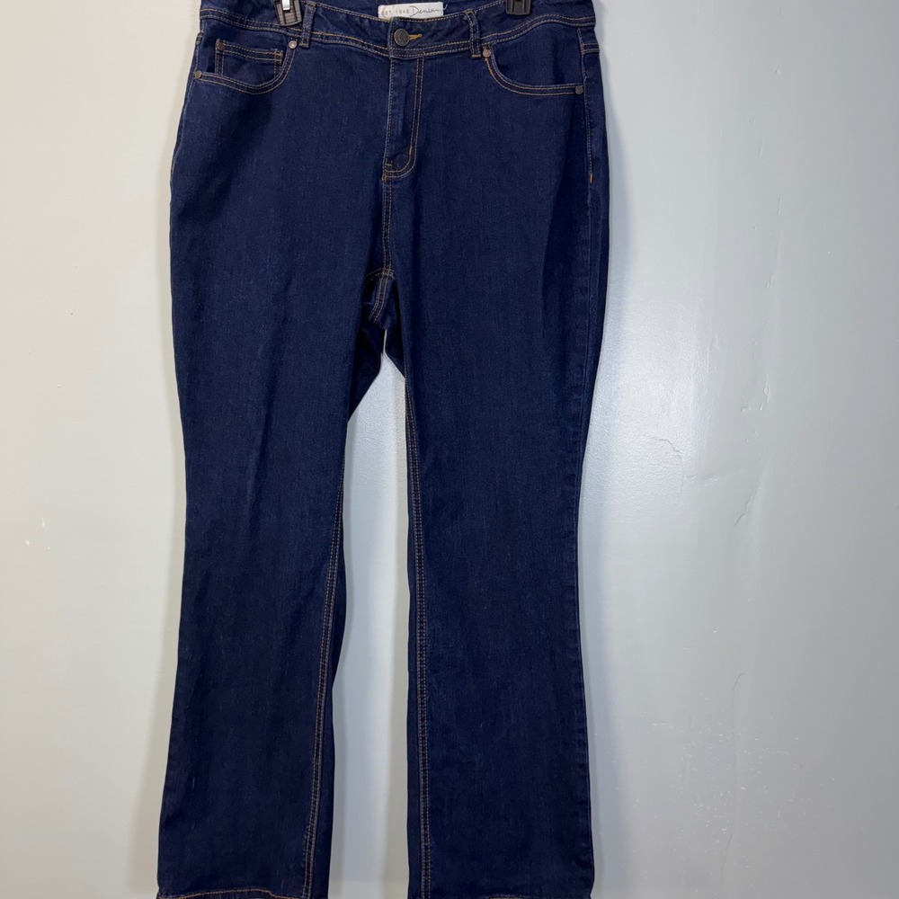 Christopher & Banks Est. 1946 Denim Hi-Rise Bootcut Jeans Dark Wash Blue 16W